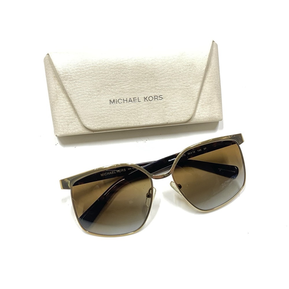 Michael Kors Polarized Womens Sunglasses MK1018 1145T5 3P AUGUST Brown Gradient